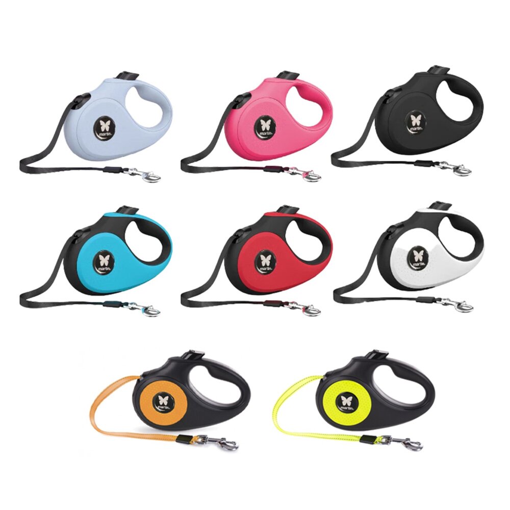 Martin 馬汀 單色反光|螢光反光|雙色反光 伸縮牽繩 XS-M號 台灣製造 犬用牽繩 狗狗牽繩 寵物牽繩『WAN-圖片-1