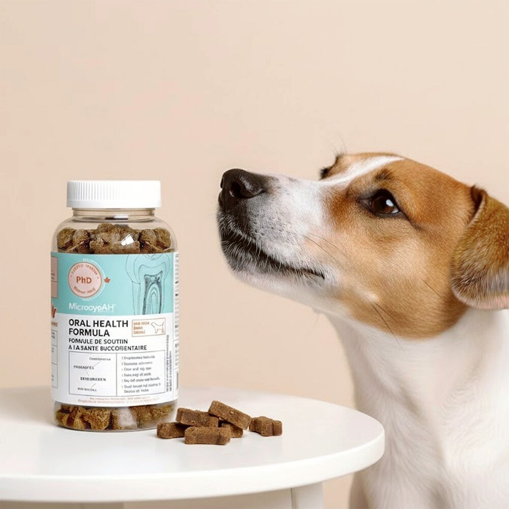 MicrocynAH 麥高臣 犬貓保健軟嚼肉塊 益健腸 益健毛 益健齒 寵物保健 保健零食 狗零食 貓零食『WANG』-圖片-4