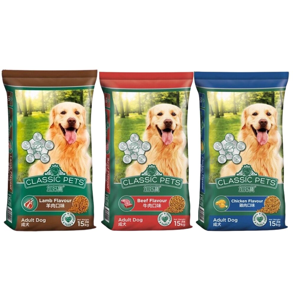 Classic Pets 加好寶 經典成犬乾狗糧 15kg【免運】成犬 大包裝 狗飼料 犬糧『WANG』-圖片-1