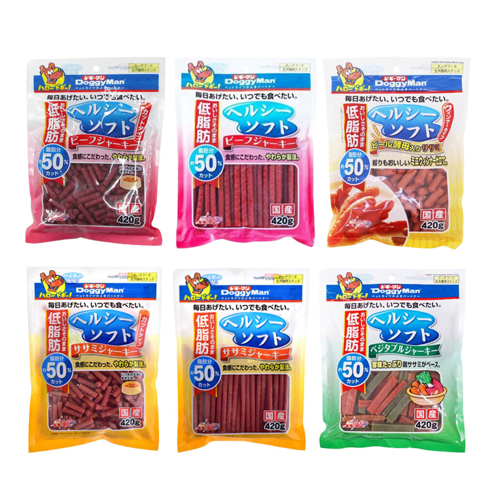 DoggyMan 多格漫 犬用健康低脂軟雞肉條 短切軟雞肉條 雞肉小香腸 野菜軟雞肉條 短切軟牛肉條『WANG』-圖片-1