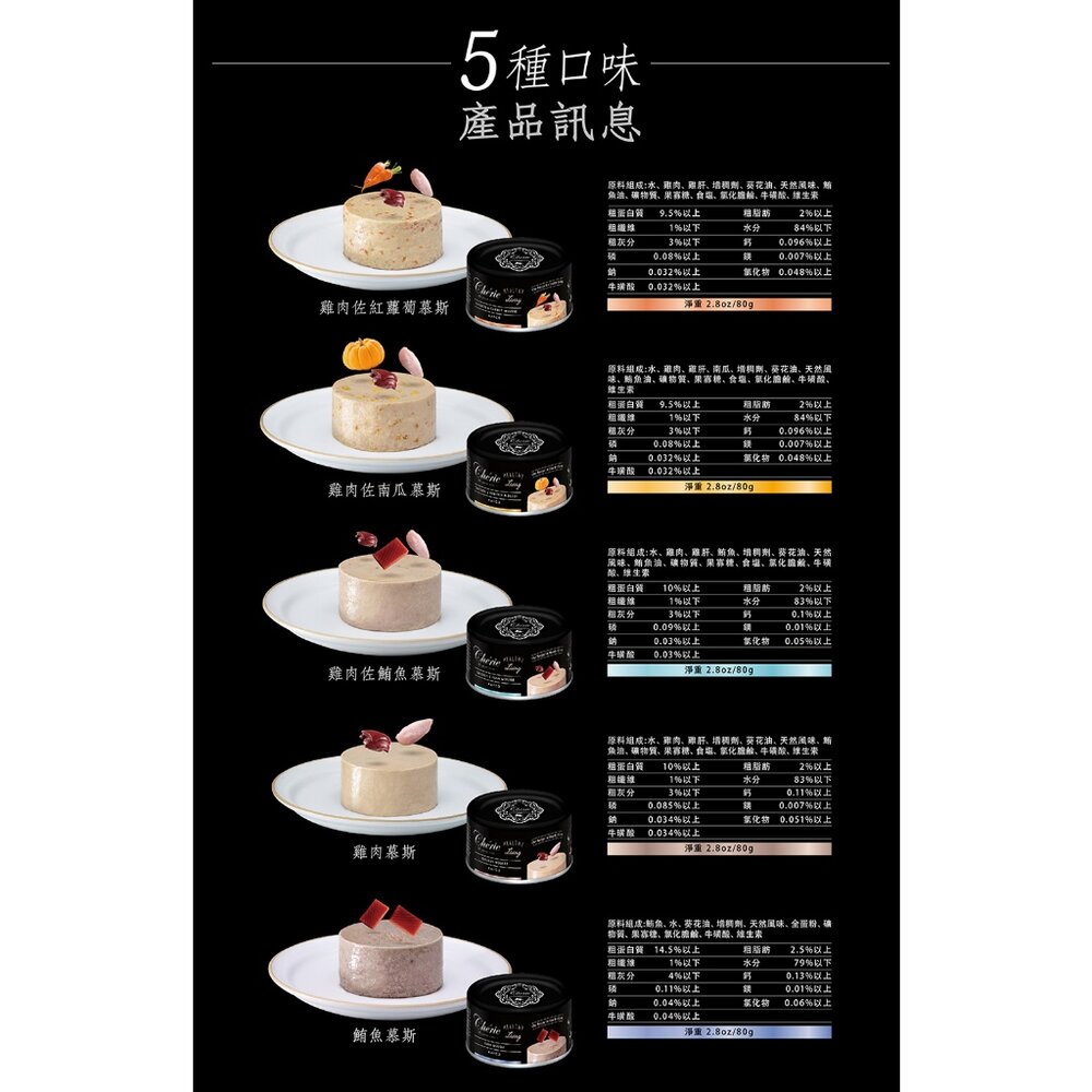 Cherie 法麗 全照護主食罐 80g/165g【單罐】貓食 全齡貓 幼貓 慕斯口感 貓主食罐 貓罐頭『WANG』-圖片-7