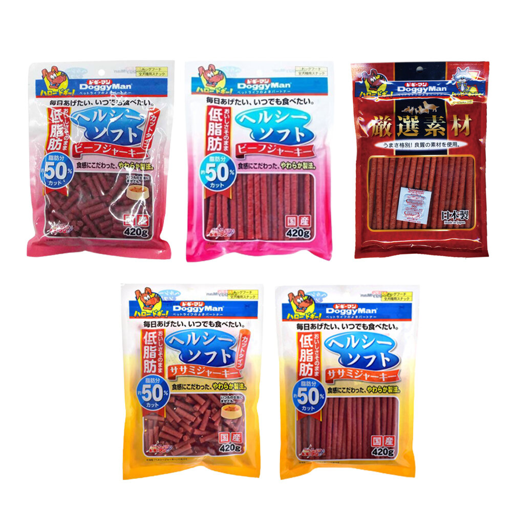 DoggyMan 多格漫 犬用零食 低脂雞肉條| 低脂軟牛肉條 短切 嚴選低脂 健康低脂 狗零食『WANG』-圖片-1