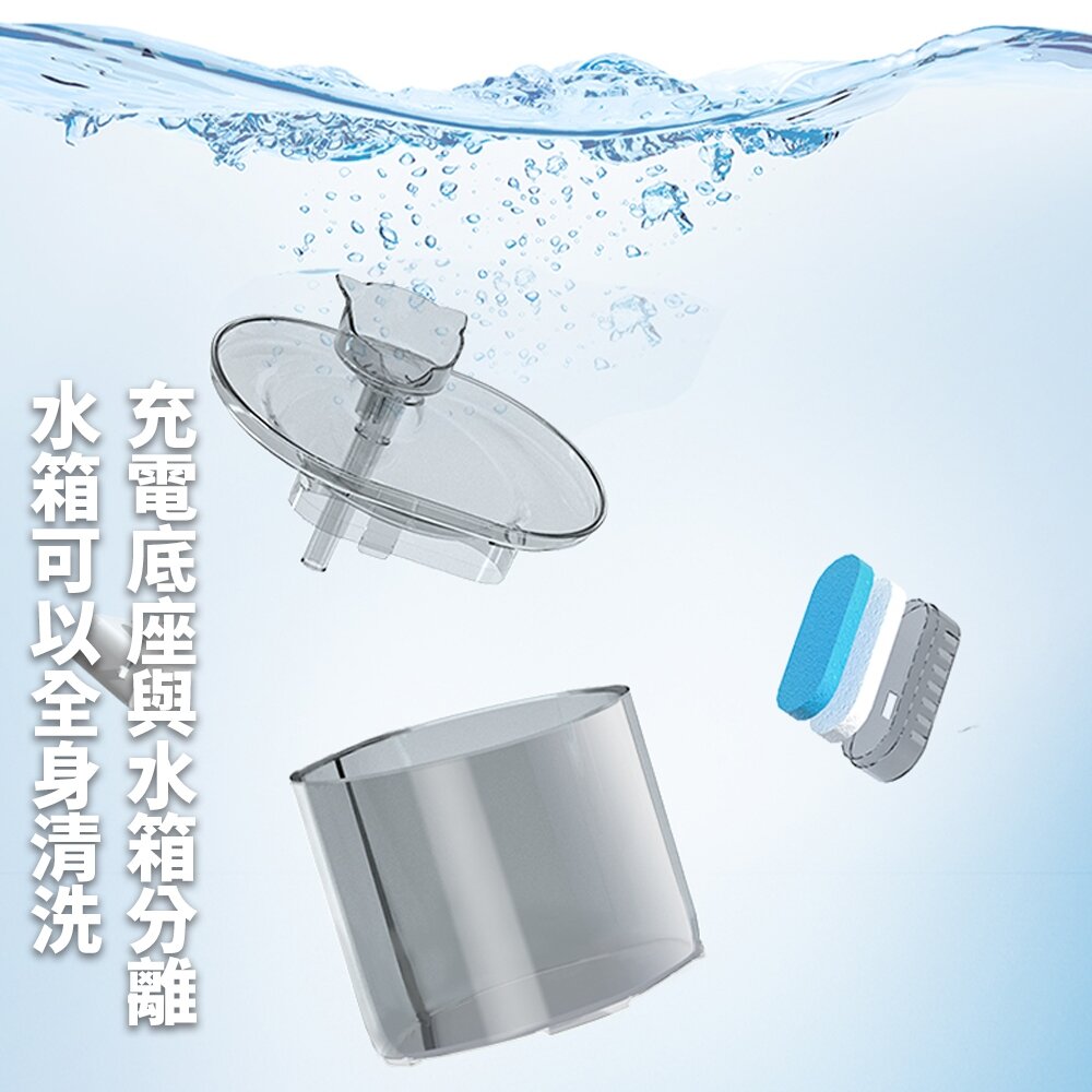 LIFE Pet 透明貓頭流水飲水器2.2L FT666透 附濾芯|餵水器 寵物飲水機 貓咪飲水機 貓狗通用『WANG』-圖片-8