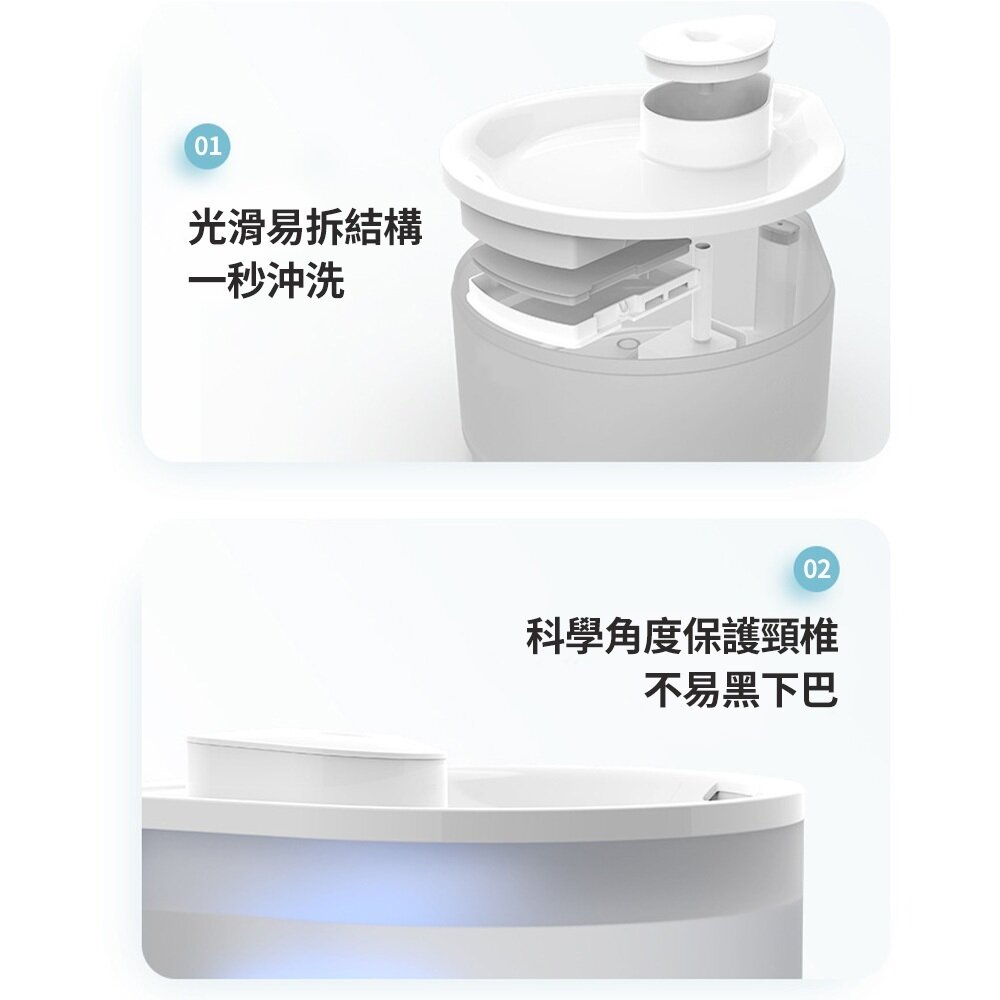 icat 寵喵樂 銀河智能犬喵飲水機 2.5L 寵物引力自動餵食補水一體機 活水循環/大容量 飲水器 餵水機『WANG』-圖片-8