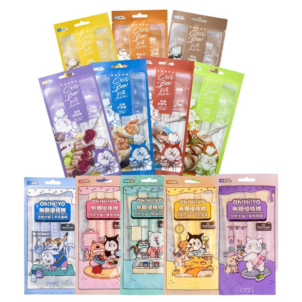 陪心寵糧 Oh!Hi!YO無糖優格條 犬貓輕奢肉泥 Chill咪咪莊園花草紓壓肉泥 貓肉泥 狗肉泥『WANG』-圖片-1