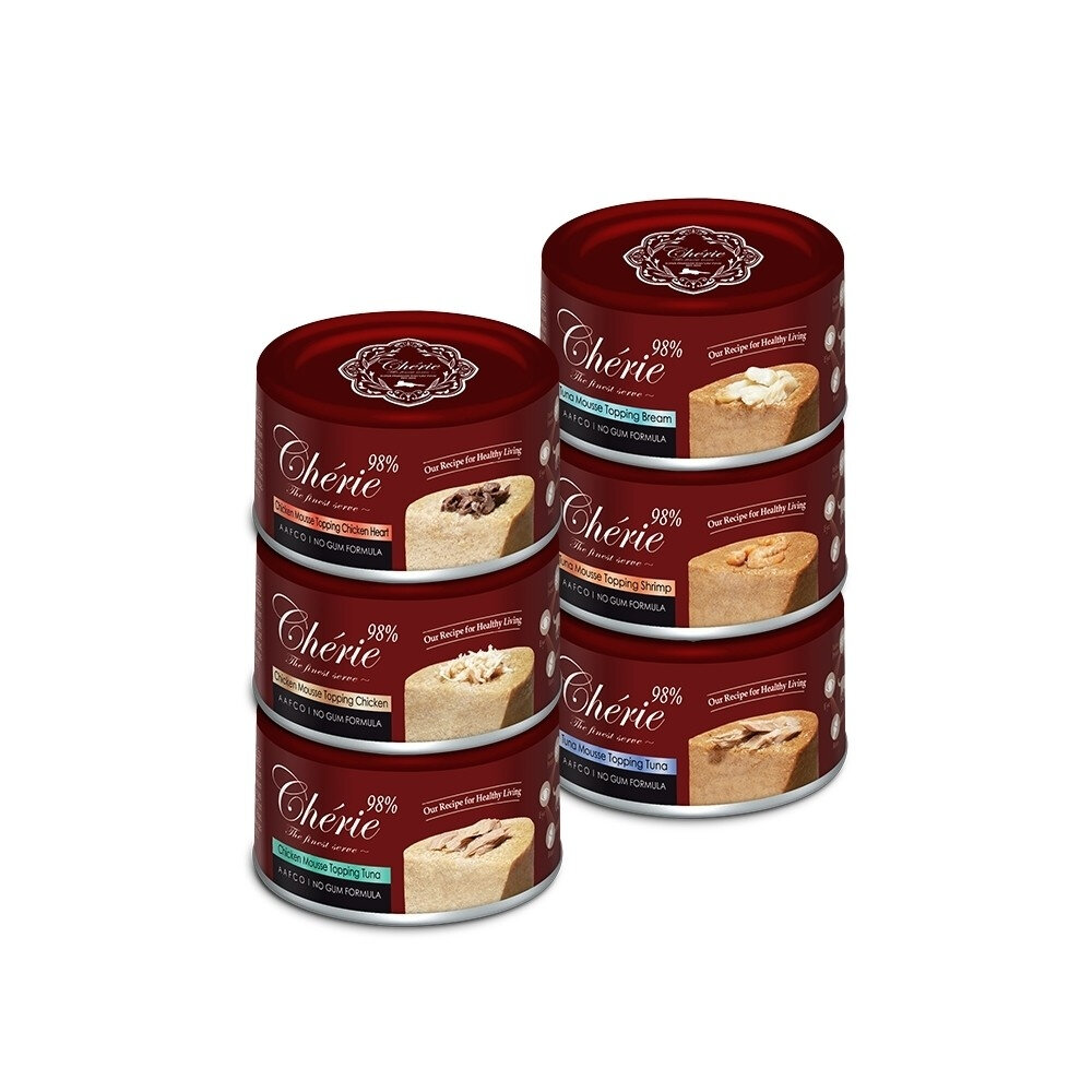 Cherie 法麗 全方位無膠主食罐 80g【24罐組】貓罐頭 貓主食罐 全方位 法麗主食罐 無膠主食罐『WANG』-圖片-1