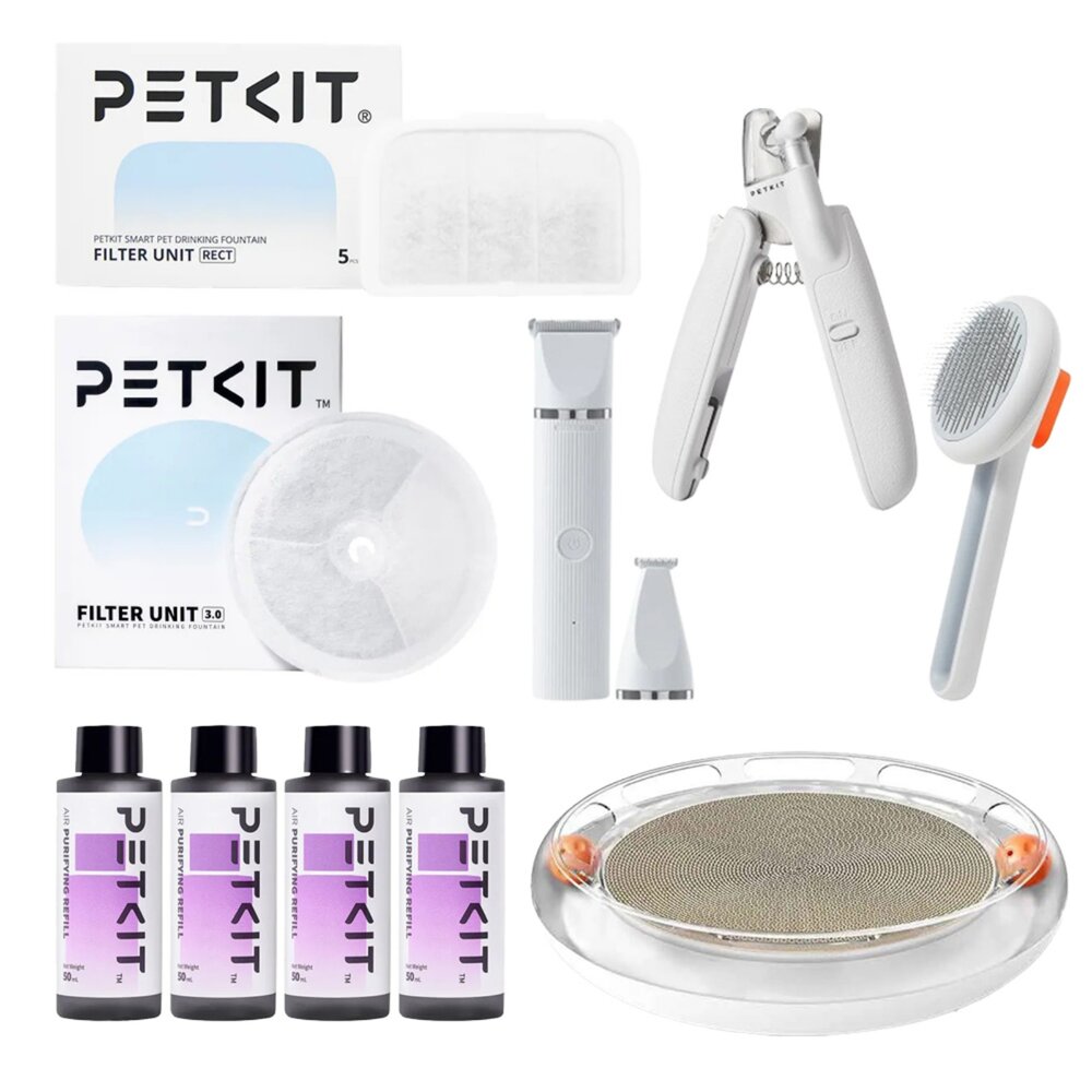 PETKIT 佩奇 2合1寵物修毛電剪 除毛針梳 寵物指甲剪 除臭淨化液 活水機濾心 多功能遊戲貓抓盤『WANG』-圖片-1