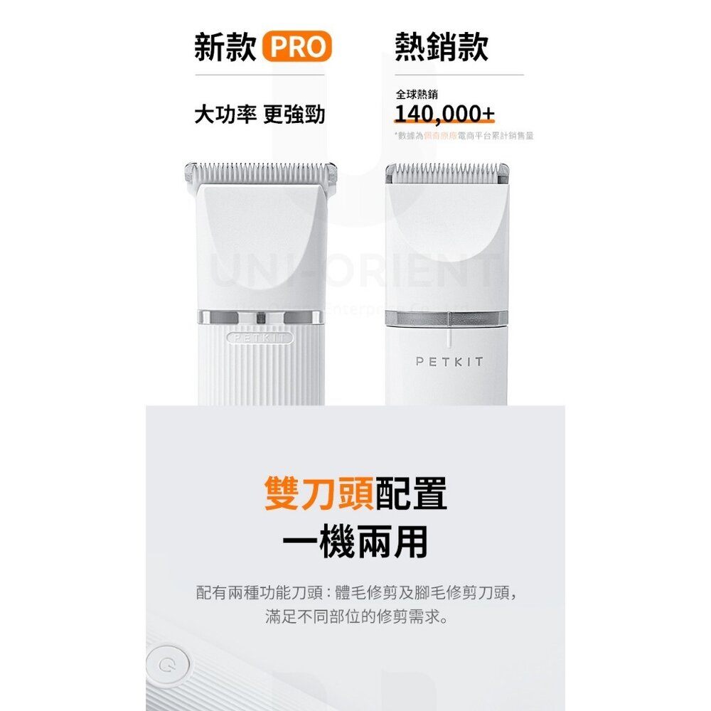 PETKIT 佩奇 2合1寵物修毛電剪 PRO LED寵物指甲剪『WANG』-圖片-3