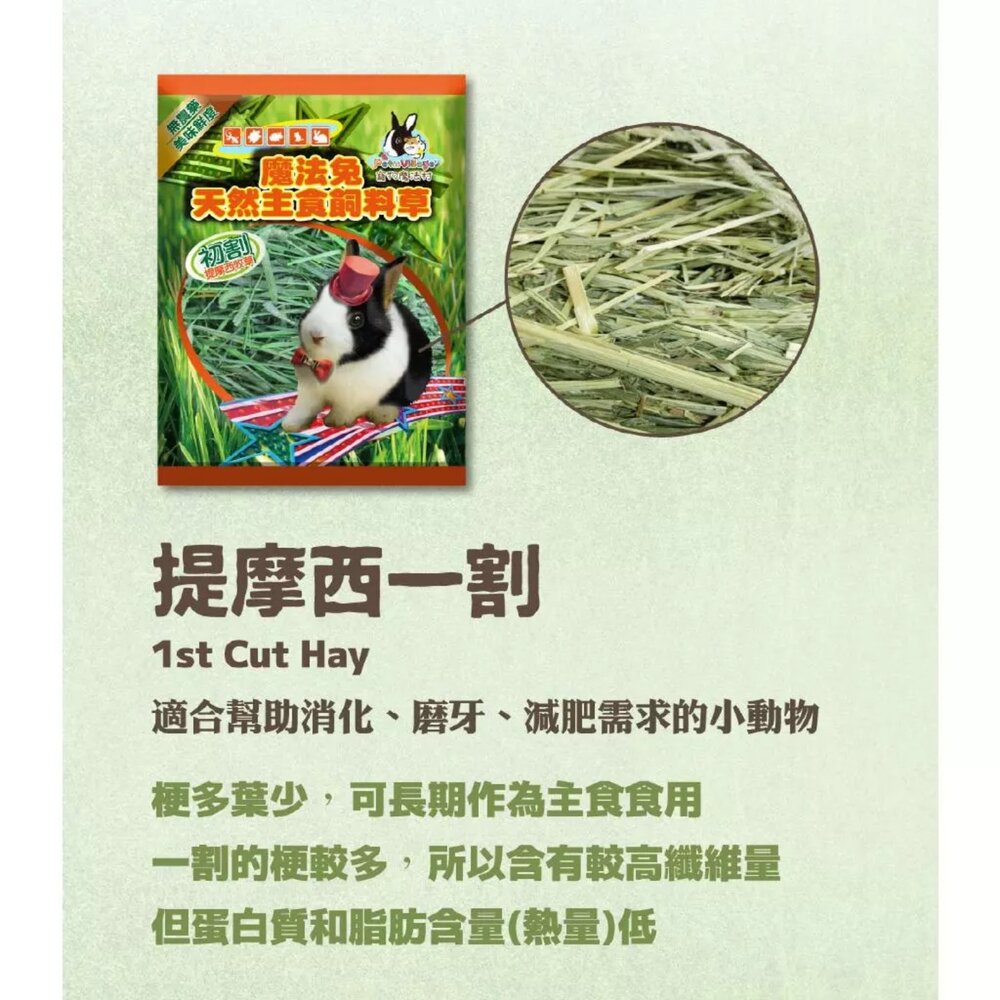 【Pet Village 魔法村】美國特級提摩西牧草 (初割 第2割 兔子牧草 兔子飼料 寵物牧草)-圖片-1