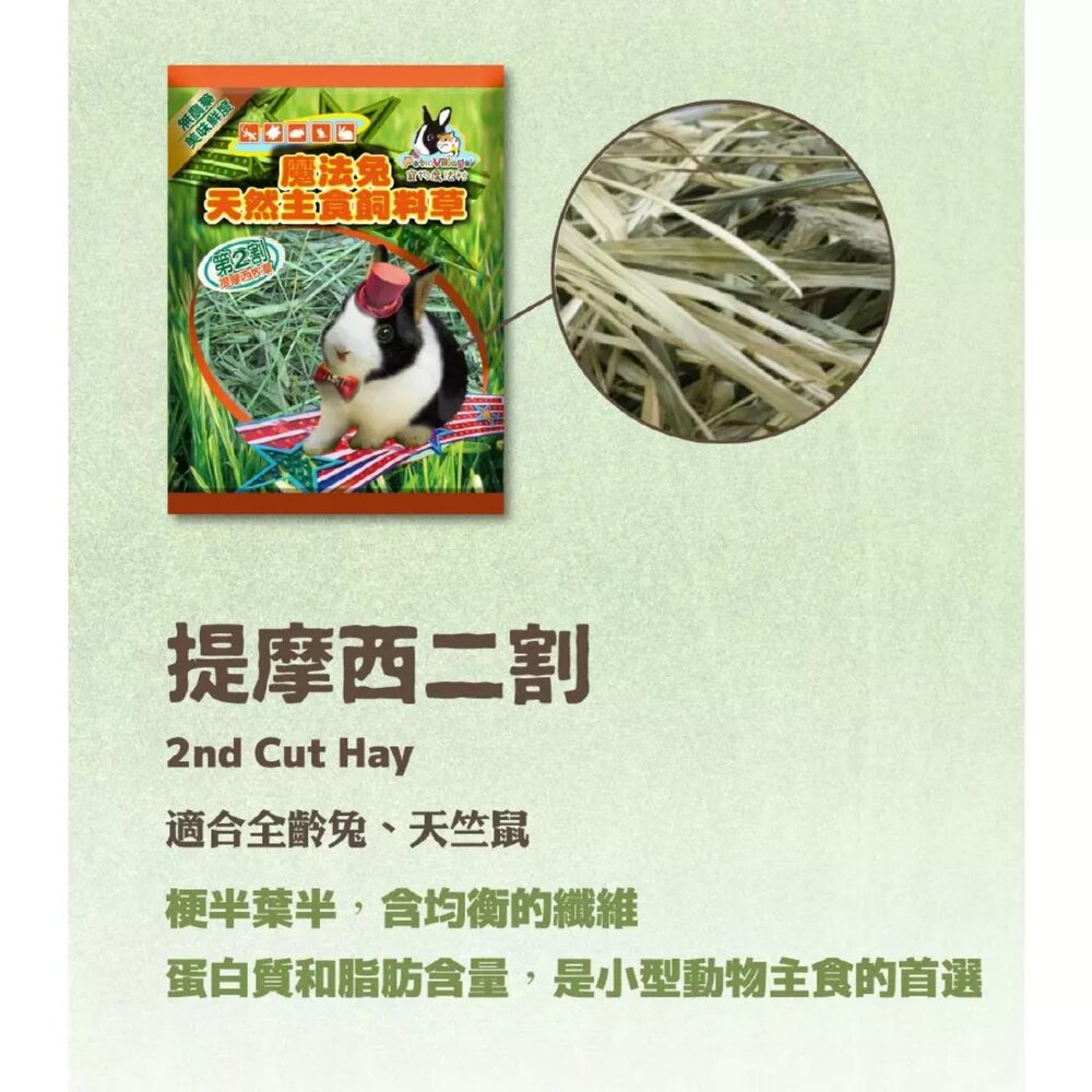【Pet Village 魔法村】美國特級提摩西牧草 (初割 第2割 兔子牧草 兔子飼料 寵物牧草)-圖片-2
