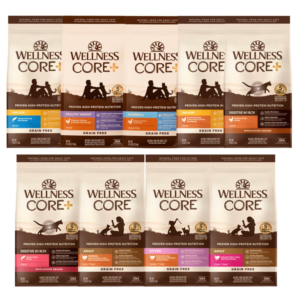 WELLNESS 寵物健康 全方位無穀貓飼料 4.75磅-5.5磅 無穀飼料 貓主食 貓乾糧 貓飼料『WANG』-圖片-1