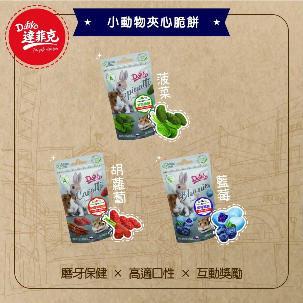 Dafiko 達菲克 小動物零食 小動物優格維他命球 夾心脆餅 愛鼠棒 小動物餡餅 鼠點心 鼠零食『WANG』-圖片-7