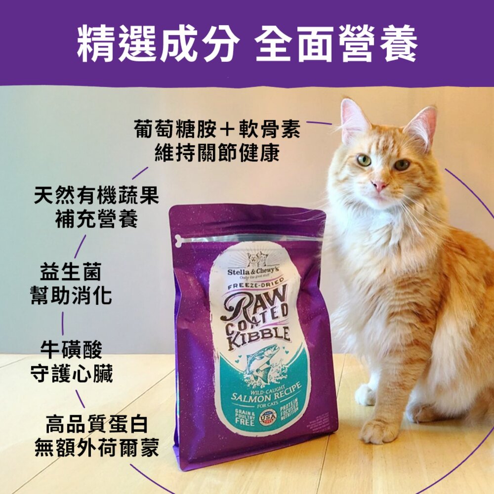美國 星益生趣 凍乾塗層無穀貓糧 凍乾無穀貓糧 凍乾 無穀糧 挑嘴貓 貓主食 貓乾糧 貓飼料『WANG』-圖片-5