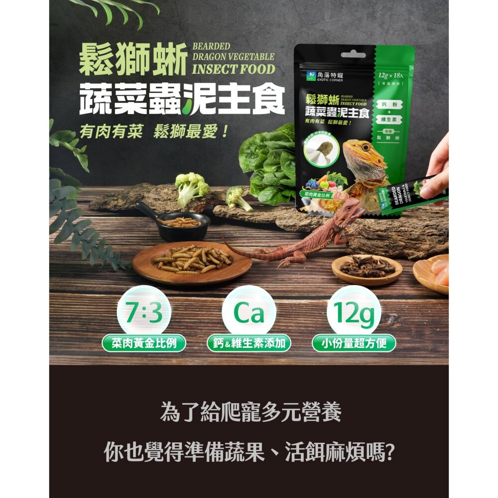 角落特寵 爬蟲類主食 澤龜 陸龜 鬆獅蜥 守宮 昆蟲主食 水果蟲泥主食 昆蟲果泥粉『WANG』-圖片-6