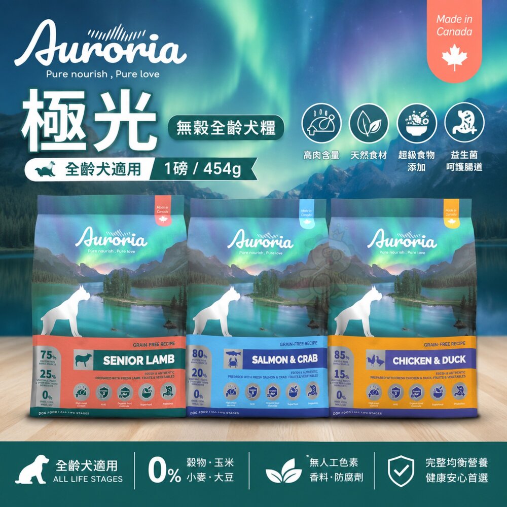 260828095318-Auroria 極光 無穀全齡犬 1磅 極光狗飼料 無穀狗 狗主食 狗乾糧 狗飼料 極光犬糧『WANG』