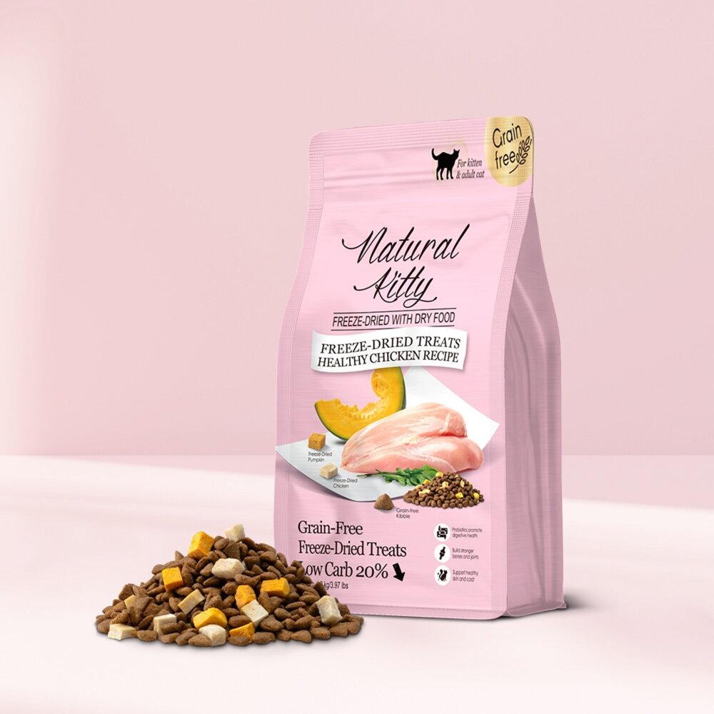 Natural Kitty 自然小貓 低碳無穀凍乾糧 800g 1.8kg 貓乾糧 貓主食 貓飼料『WANG』-圖片-5