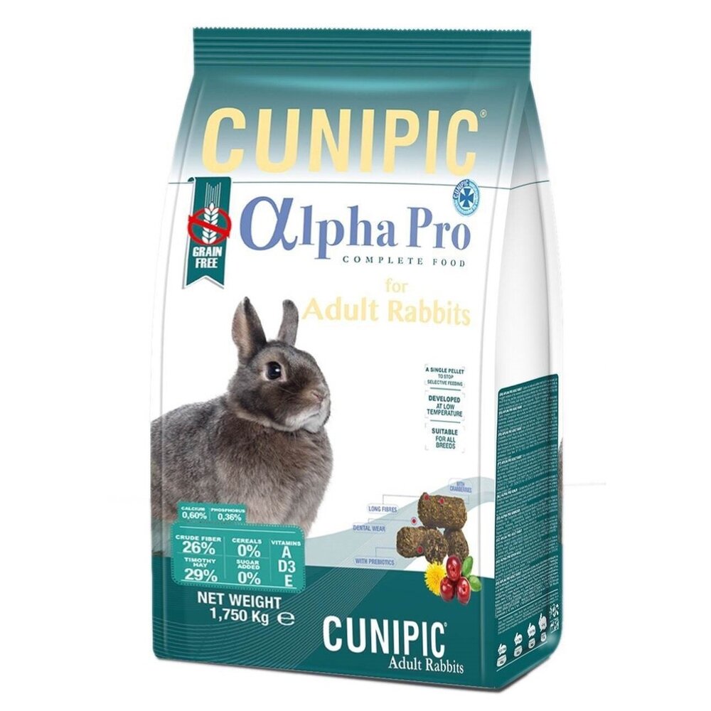 西班牙 CUNIPIC αlpha Pro 頂級無穀飼料 幼兔 成兔 天竺鼠 小動物飼料『WANG』-圖片-6