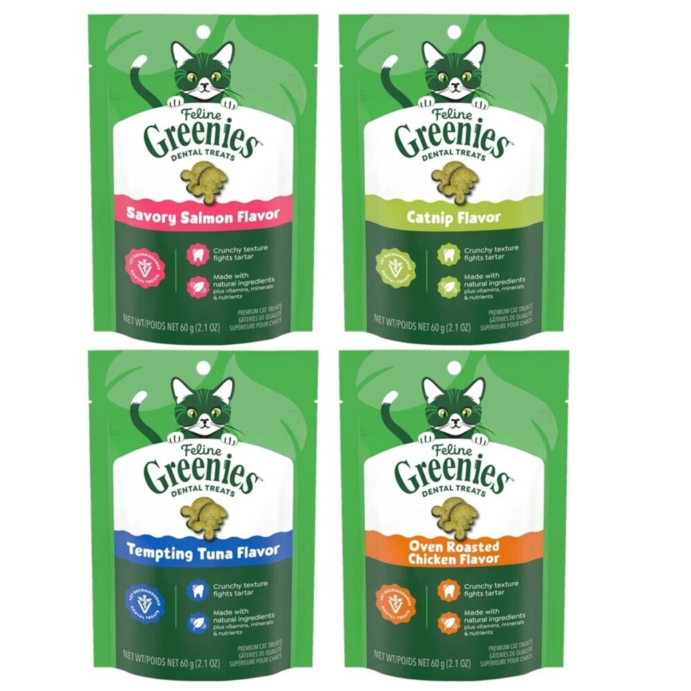 健綠 Greenies 貓咪潔牙餅 60g【免運買5送5包】口腔保健零食 貓點心 貓零食 貓潔牙餅『WANG』-圖片-1