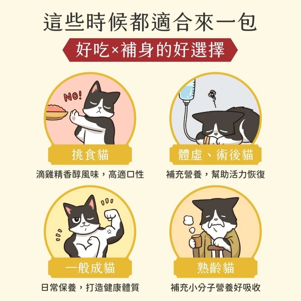 汪喵星球 貓用 滴雞精/滴魚精滋補主食餐包 滴雞精 主食餐包 湯包 貓餐包 貓零食『WANG』-圖片-5