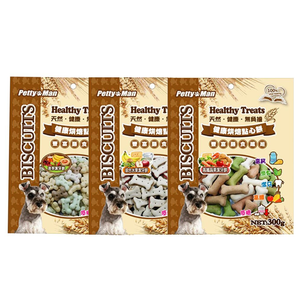 PettyMan PTM 健康烘焙點心餅乾 300g-850g 健康美味機能餅乾 狗零食 狗餅乾『WANG』-圖片-1
