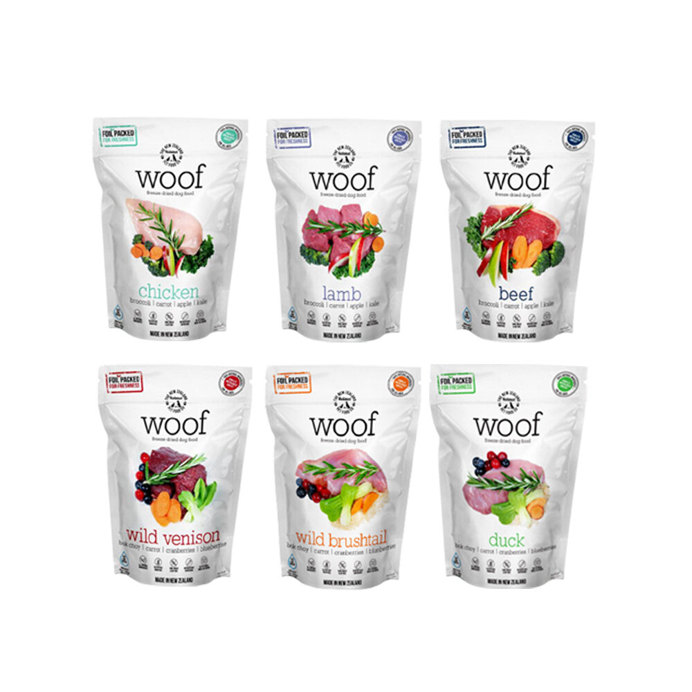 Natural 鮮開凍 woof 狗狗冷凍乾燥生食餐 280g|1Kg 全天然無穀 凍乾糧 犬糧『WANG』-圖片-1