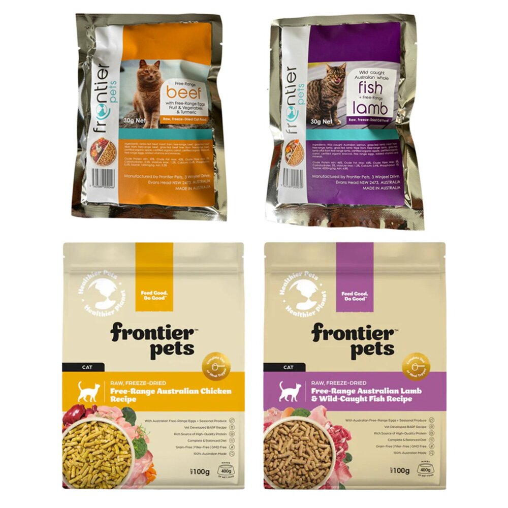 澳洲 Frontier 悅緻原凍 低敏原肉貓凍乾 30g/100g 原肉 貓凍乾 貓飼料 貓乾糧 貓主食『WANG』-圖片-1