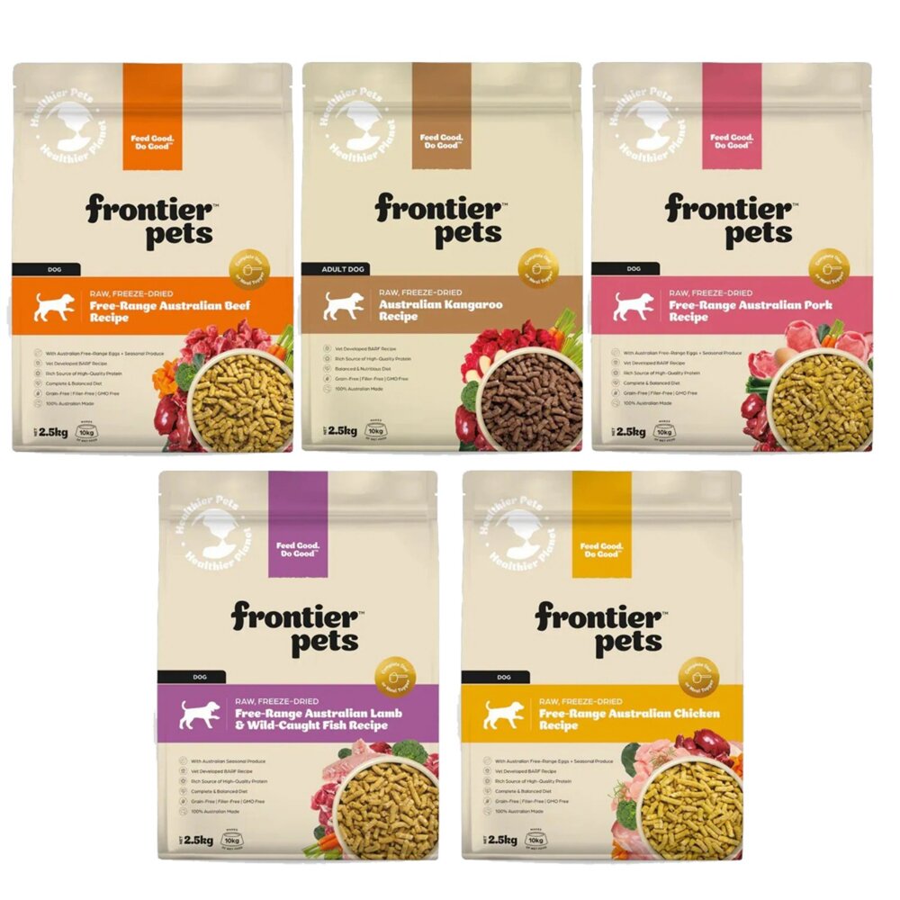 澳洲 Frontier 悅緻原凍 低敏原肉狗凍乾 100g/300g/900g 凍乾 狗乾糧 狗主食 狗飼料『WANG』-圖片-1