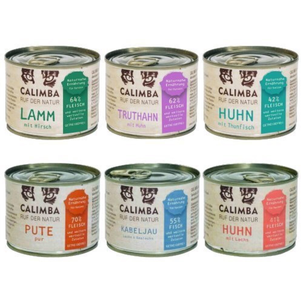 德國 凱琳 CALIMBA 無穀低敏主食貓罐200g【12罐組】主食貓罐 低敏罐 貓罐頭『WANG』-圖片-1