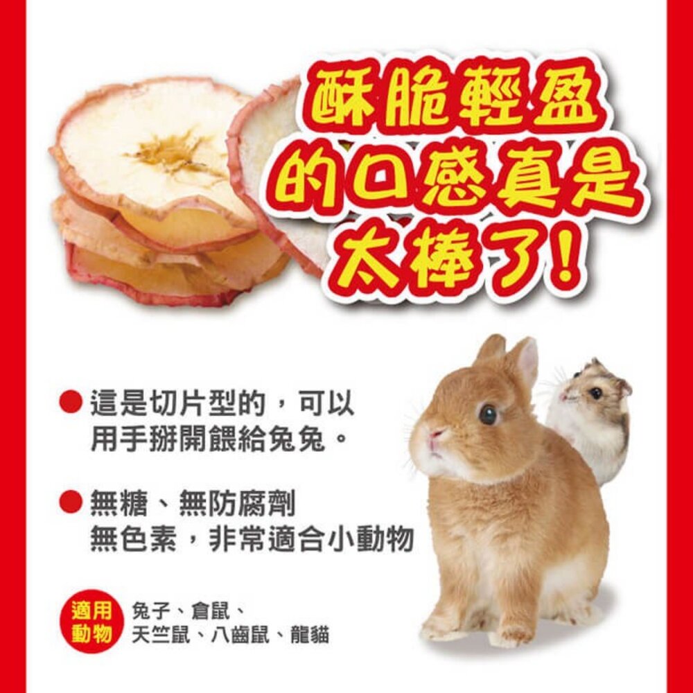 日本 GEX 小動物零食系列 青森縣手摘蘋果乾 健康食譜 木瓜凍乾 鳳梨凍乾 果泥 小動物適用『WANG』-圖片-3