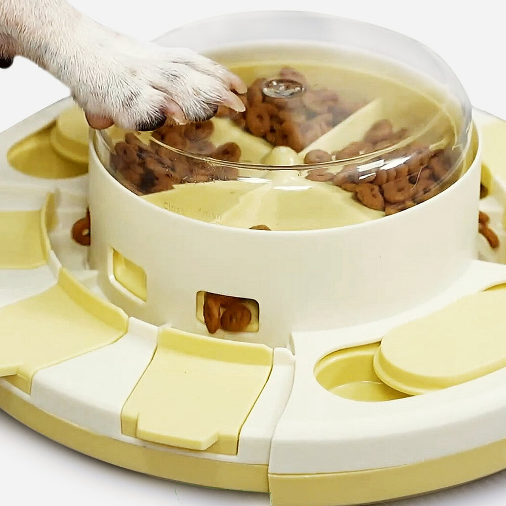 KADTC 狗玩具 餐趣館 轉轉智趣盤 智慧太陽花 棋盤大師 可調時旋轉慢食玩具 開飯益智玩具『WANG』-圖片-6