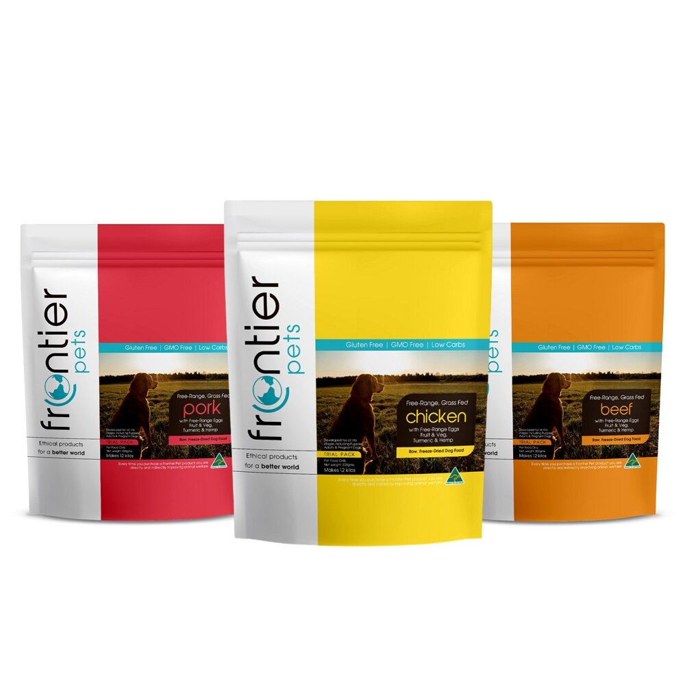 Frontier 悅緻原凍 低敏原肉狗凍乾 原野豬|放養雞|草飼牛肉 犬用凍乾 狗飼料『WANG』-圖片-1