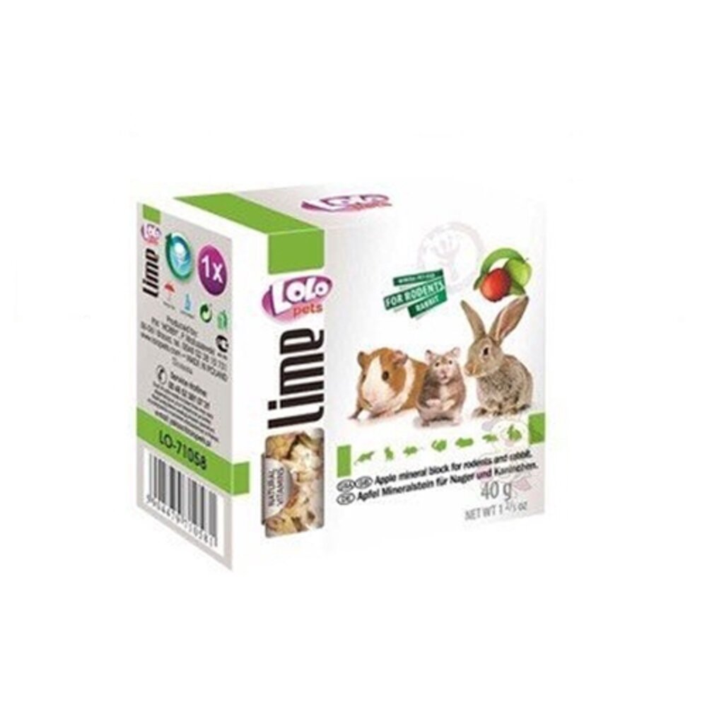 33088745-歐洲 LOLO 小動物礦物磨牙石40g 原味∕柑橘∕蘋果∕蔬菜∕綜合『WANG』