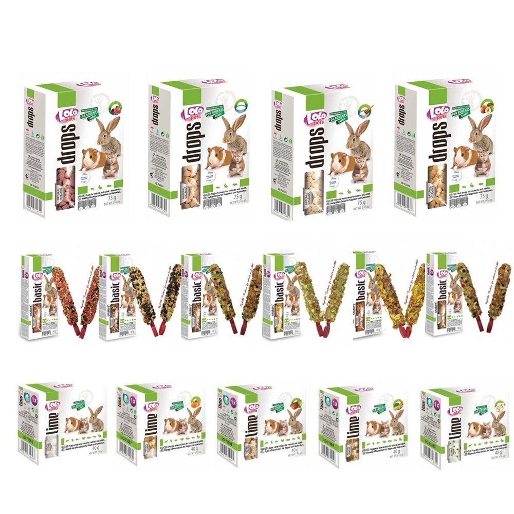 歐洲 LOLO 小動物礦物質磨牙石/鼠兔棒棒糖/優格維他命球 鼠/兔/天竺鼠 /龍貓 小動物 『WANG』-圖片-1