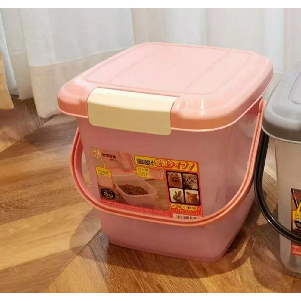日本 IRIS 飼料儲存桶 飼料桶 保鮮桶 慢食碗 寵物兩用食皿 飼料保鮮盒 保鮮盒 寵物餐碗『WANG』-圖片-6