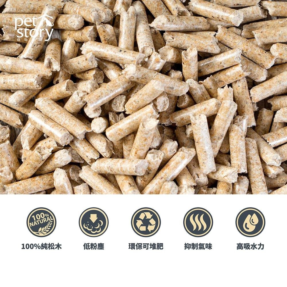寵物物語 國際貓家 森林奇跡 克臭靈® 美克斯 松木砂 木屑砂 崩解型 全方位貓砂 貓砂『WANG』-圖片-5