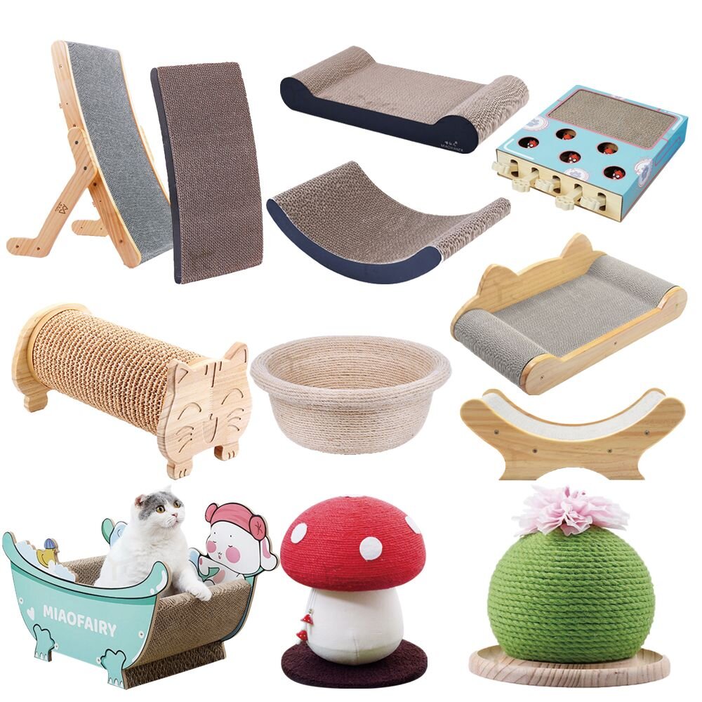 喵仙兒 造型貓抓板 月亮彎彎 耳朵翹翹 浴缸 仙人球 U型 骨型 貓巴士 奇諾菇菇 貓抓板『WANG』-圖片-1