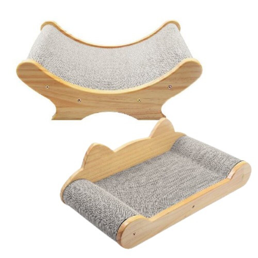 喵仙兒 造型貓抓板 月亮彎彎 耳朵翹翹 浴缸 仙人球 U型 骨型 貓巴士 奇諾菇菇 貓抓板『WANG』-圖片-2