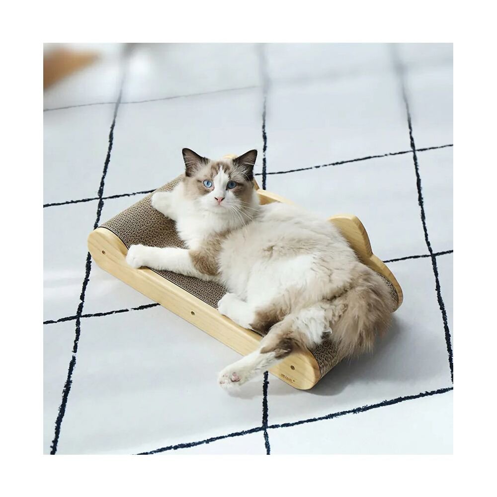 喵仙兒 造型貓抓板 月亮彎彎 耳朵翹翹 浴缸 仙人球 U型 骨型 貓巴士 奇諾菇菇 貓抓板『WANG』-圖片-9