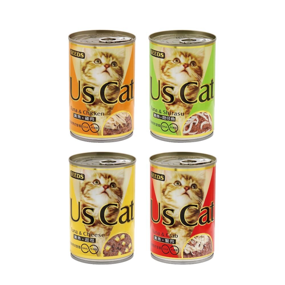 SEEDS 惜時 聖萊西 貓罐頭 400g【單罐】 US CAT 愛貓餐罐 『WANG』-圖片-1