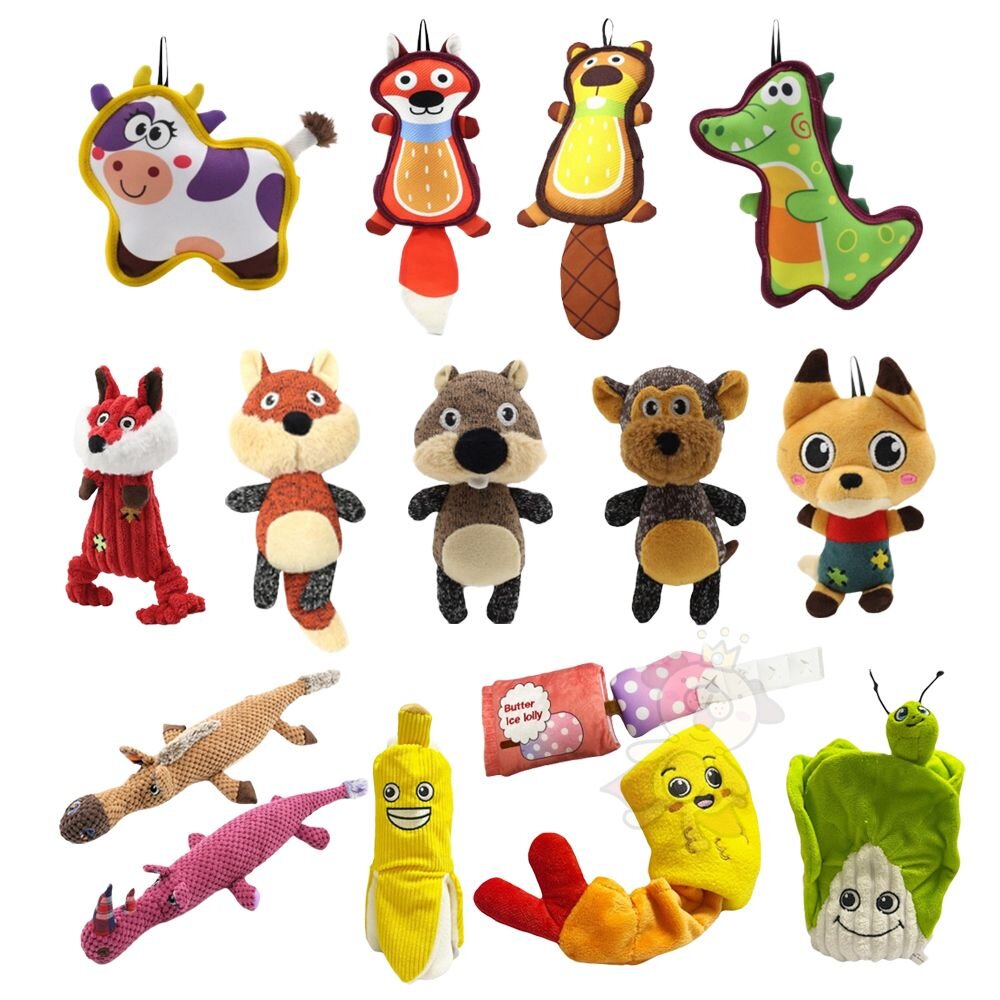 Phoenix 菲尼斯 寵物發聲玩具 藏食脆皮玩具 牛津布 大尾巴 針織布 狗玩具『WANG』-圖片-1