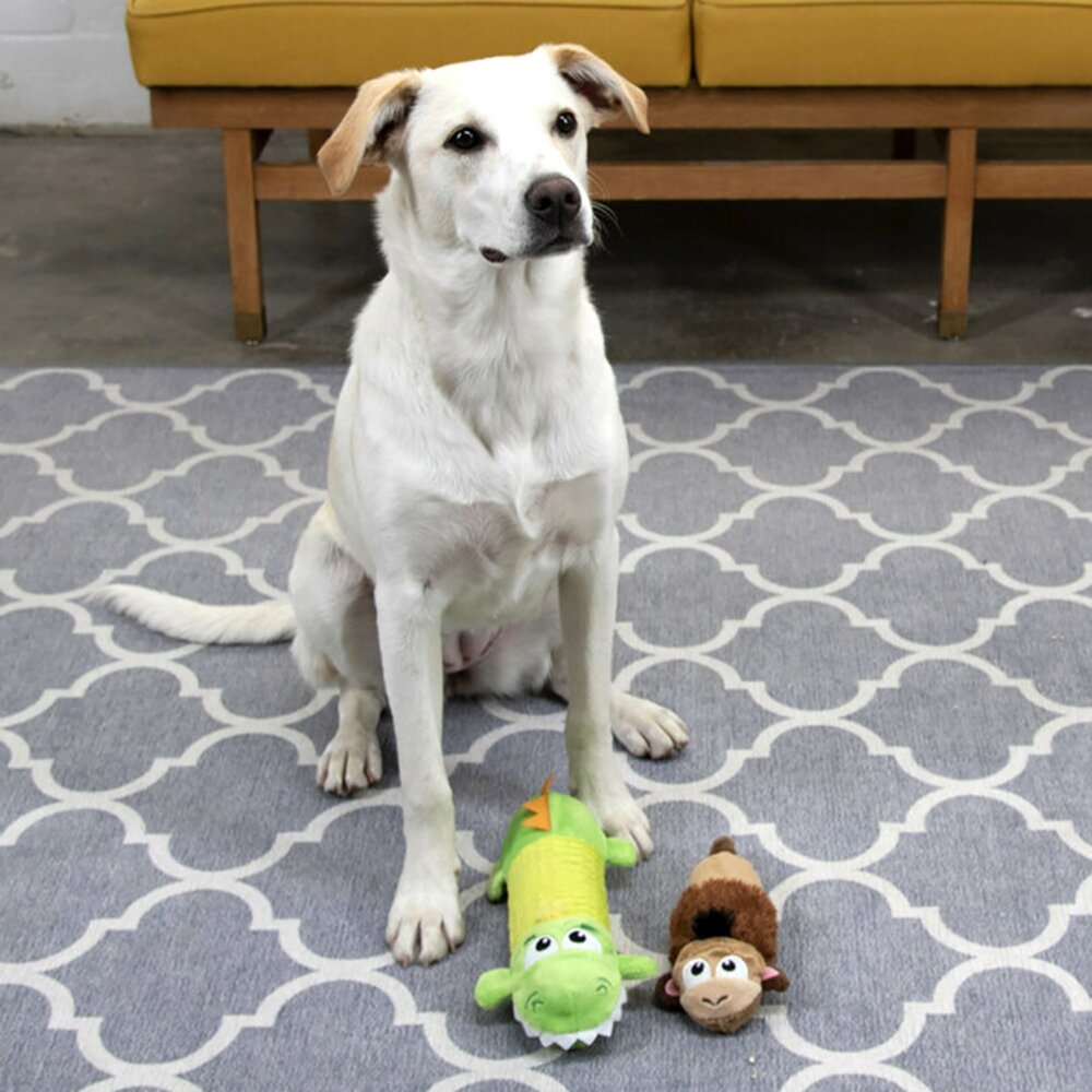 美國 Petstages 狗狗潔牙玩具 奇異鹿角 比漾咬咬骨 益智胡蘿蔔 嗶波鱷魚 猴子 益智玩具 狗玩具『WANG』-圖片-9