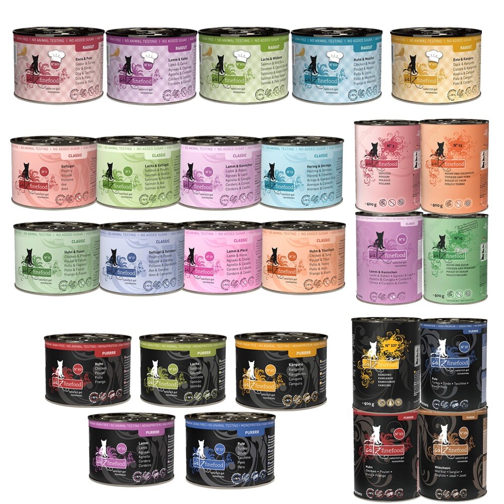 德國 CATZ 凱茲 貓咪主食罐頭【12罐組】經典美食家 單一純肉低敏 德式燉肉無穀『WANG』-圖片-1