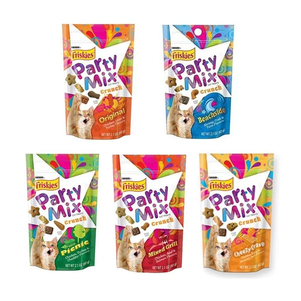 Friskies 喜躍 PartyMix 香酥餅 60g 多種口味可選 貓零食『WANG』-圖片-1