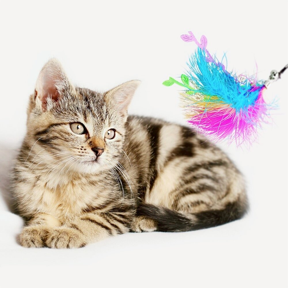 O'cheers 歡樂城市 貓咪伸縮逗貓棒 二節式 三節式 VEE 麂皮鼠逗貓棒 逗貓棒補充玩具 逗貓棒『WANG』-圖片-9