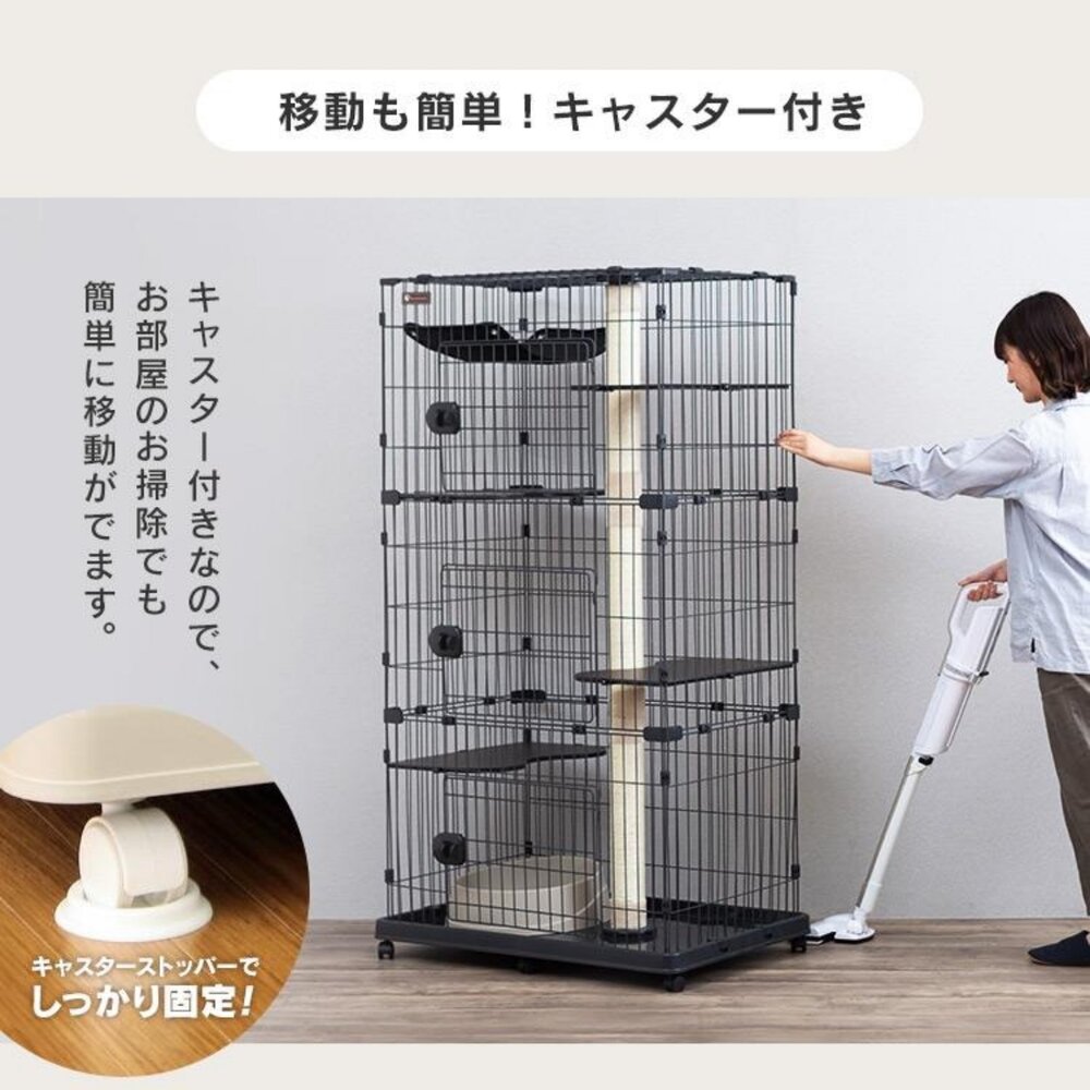 日本 IRIS 貓籠 木質貓籠 跳台貓籠 PEC貓籠 IR-812 IR-813 貓屋 貓跳台『WANG』-圖片-6