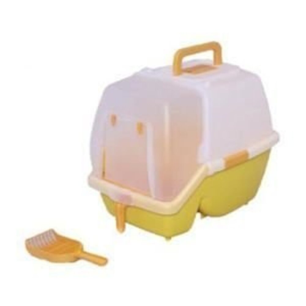 IRIS 貓砂盆 一週間大玉貓便盆 雙層貓便盆 半開放式 全覆蓋式 加大款 砂不漏 除臭貓便盆 貓便盆『WANG』-圖片-3