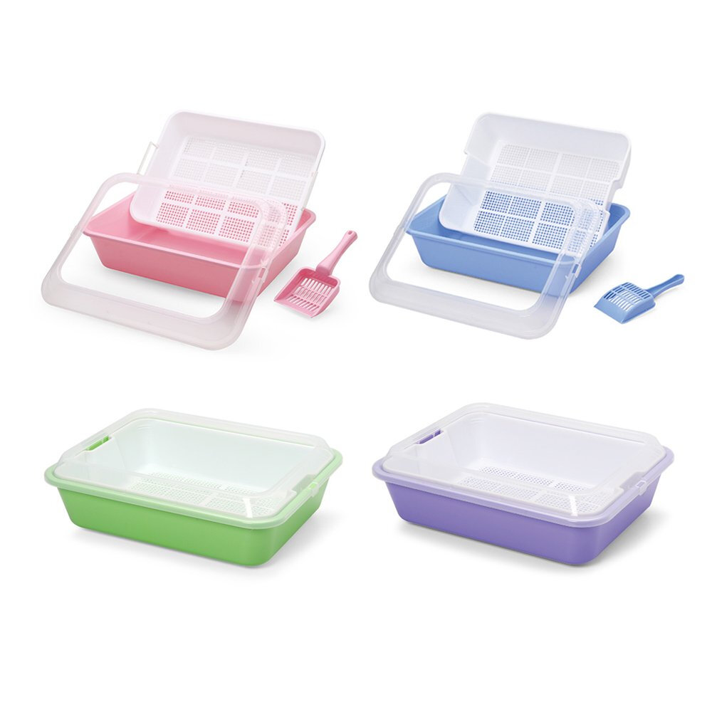 寵物專用水晶貓砂盆670-A 雙層貓砂盆 UrbanPaw 超大全封閉貓砂盆 抽屜式猫砂盆『WANG』-圖片-1