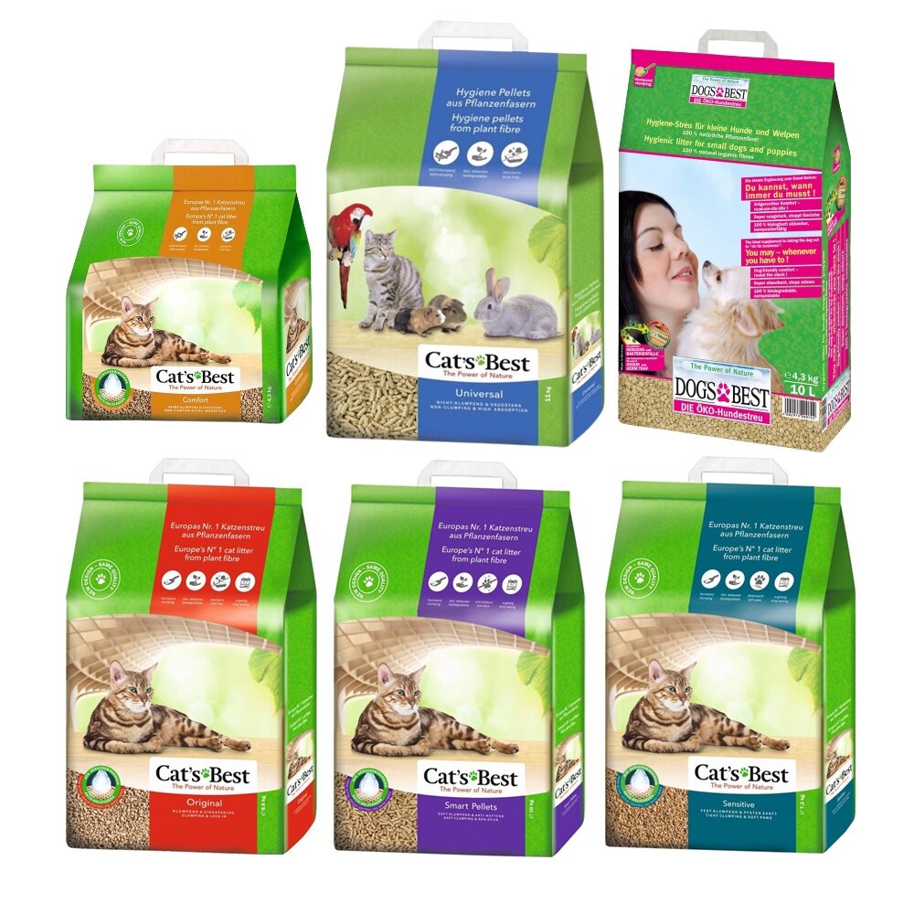 Cats Best 凱優 環保木屑砂【0運費】5L-40L 紅標/紫標/黑標/藍標/橘標/犬用 貓砂『WANG』-圖片-1