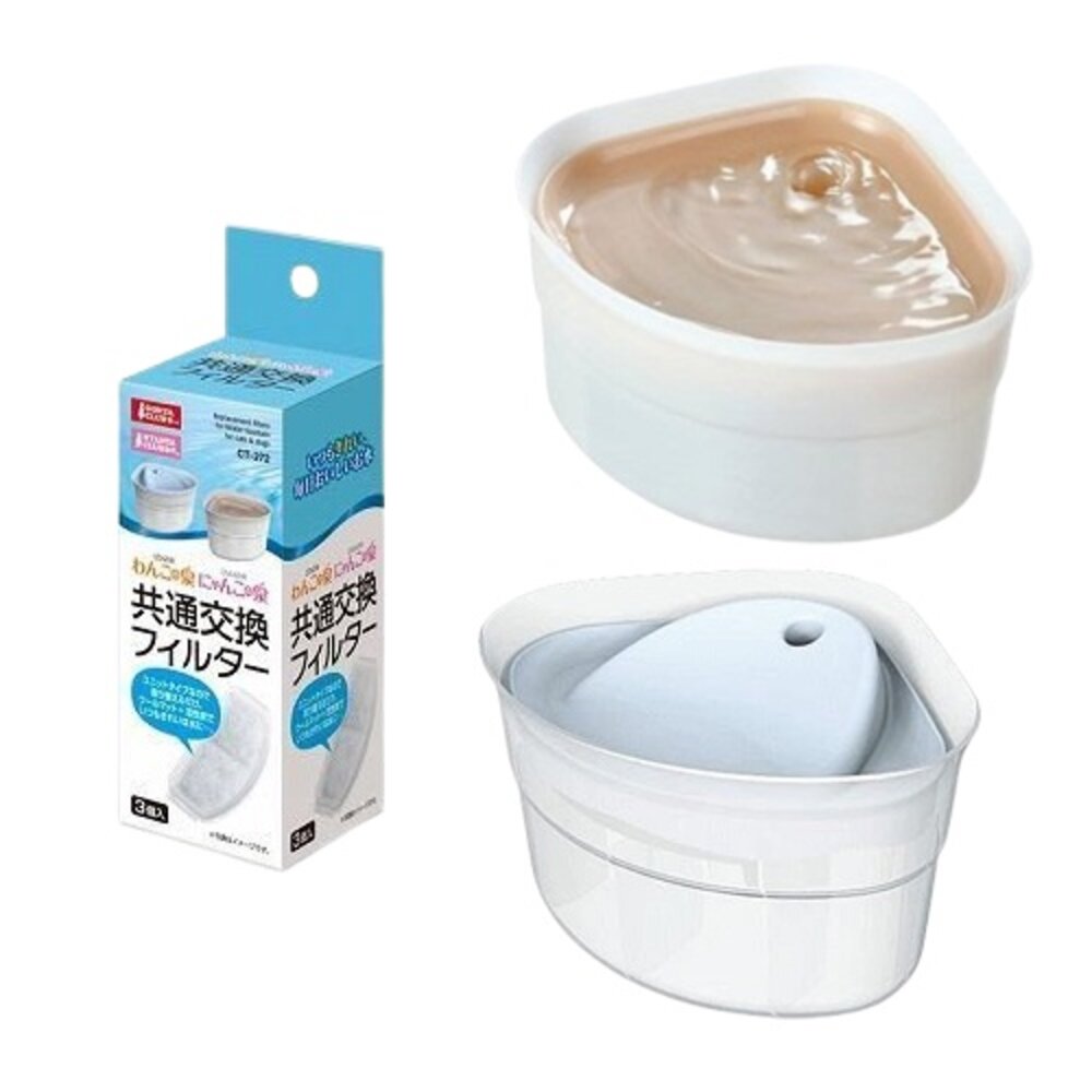 39358489-MARUKAN 犬貓循環式給水器 三角自動循環飲水機專用濾棉 軟水濾棉猫用 CT-352『WANG』