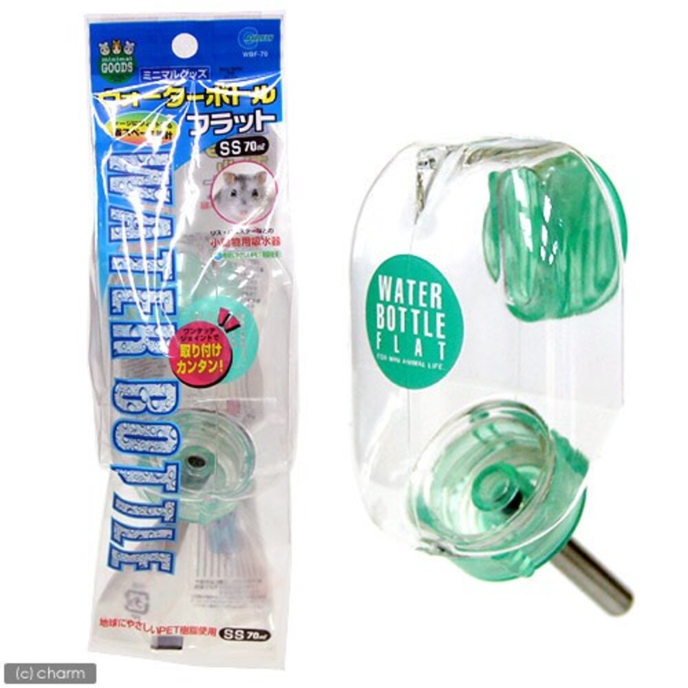 日本 Marukan 兔用透明飲水瓶 WBF扁平式水瓶 WB-1/WB-2/WB-3/WBF-600 『WANG』-圖片-4